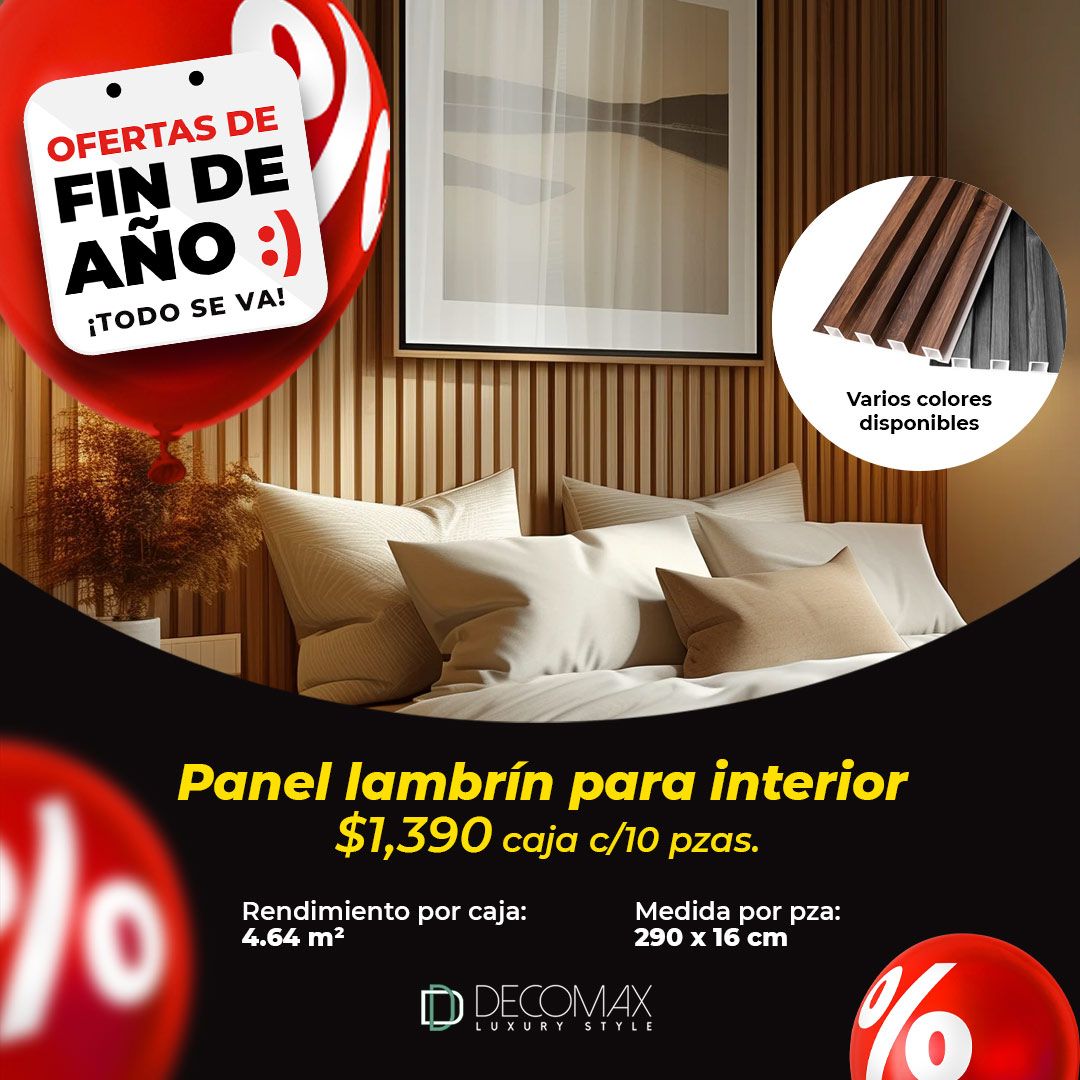 PROMOCIÓN PANEL LAMBRÍN PARA INTERIORES