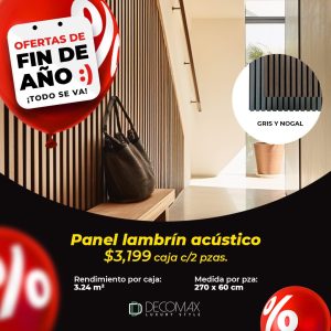 PROMOCIÓN PANEL LAMBRÍN ACUSTICO
